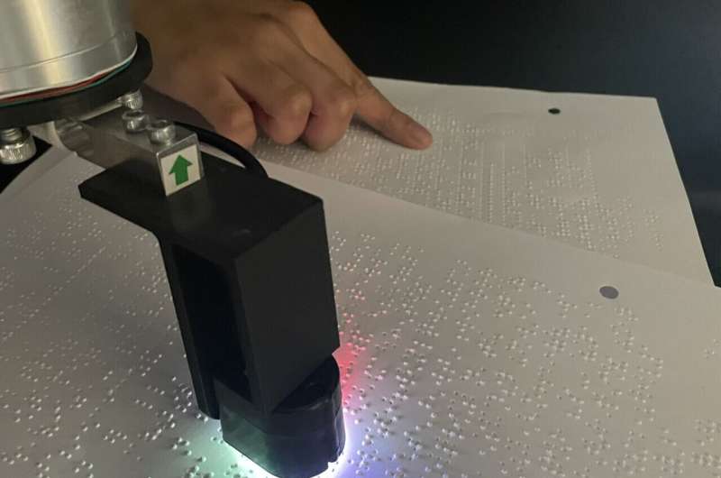 Robot trained to read braille at twice the speed of humans